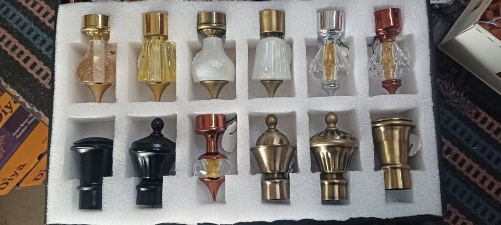 Curtain rod finials and accessories
