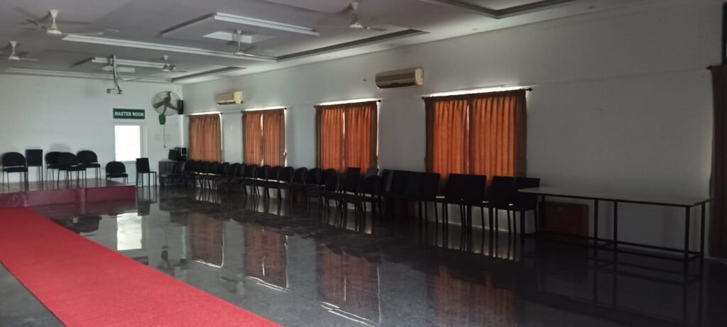Hall curtains for a commercial project in Pollachi