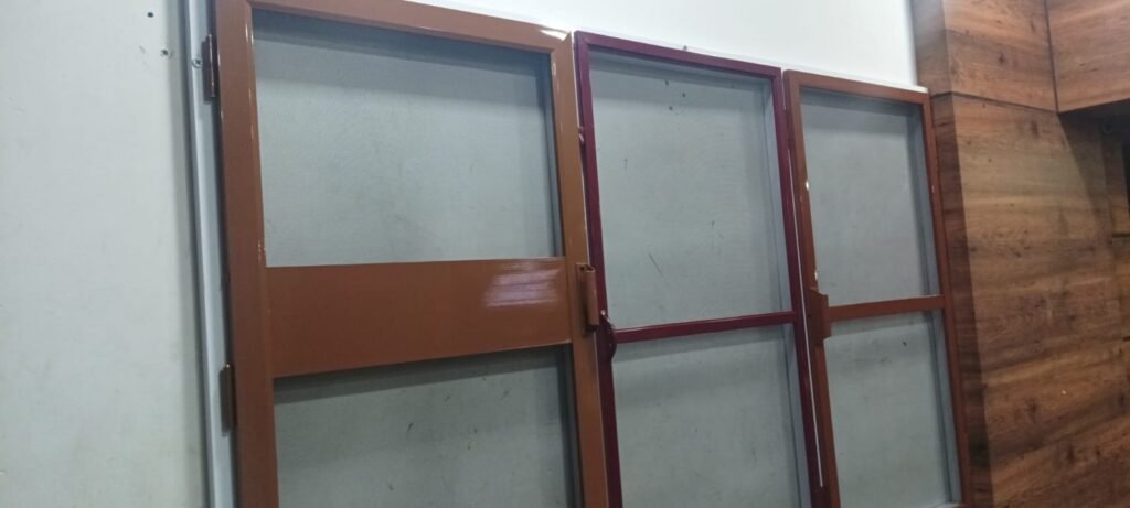 Powder-coated mosquito net frames ready to fit